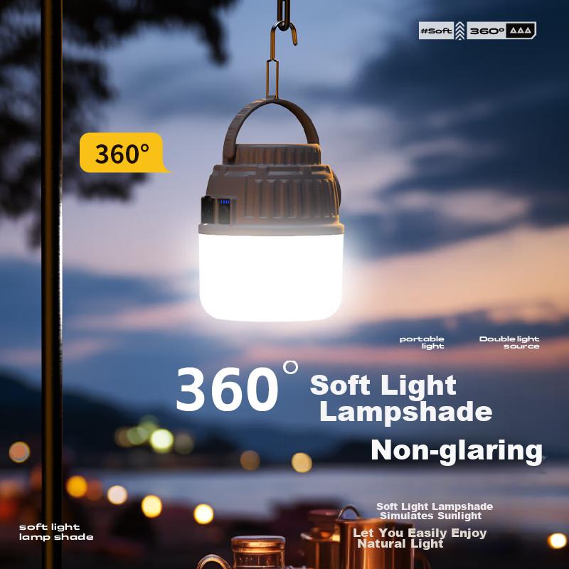 SupFire Outdoor Rechargeable Camping Light, Solar Lantern, Tent Light, Emergency Equipment, Hanging Lamp, Power Outage Home Use