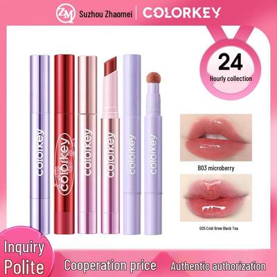 Colorkey Кушон Твердый Блеск для Губ: Увлажняющая помада с зеркальным блеском Весна/Лето