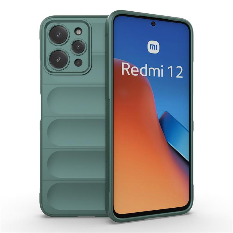 Для Redmi 12 Чехол Чехол Xiaomi Redmi 12 Capas Phone Bumper Back Armor Противоударный Мягкий TPU Защитный Объектив Fundas Redmi 12