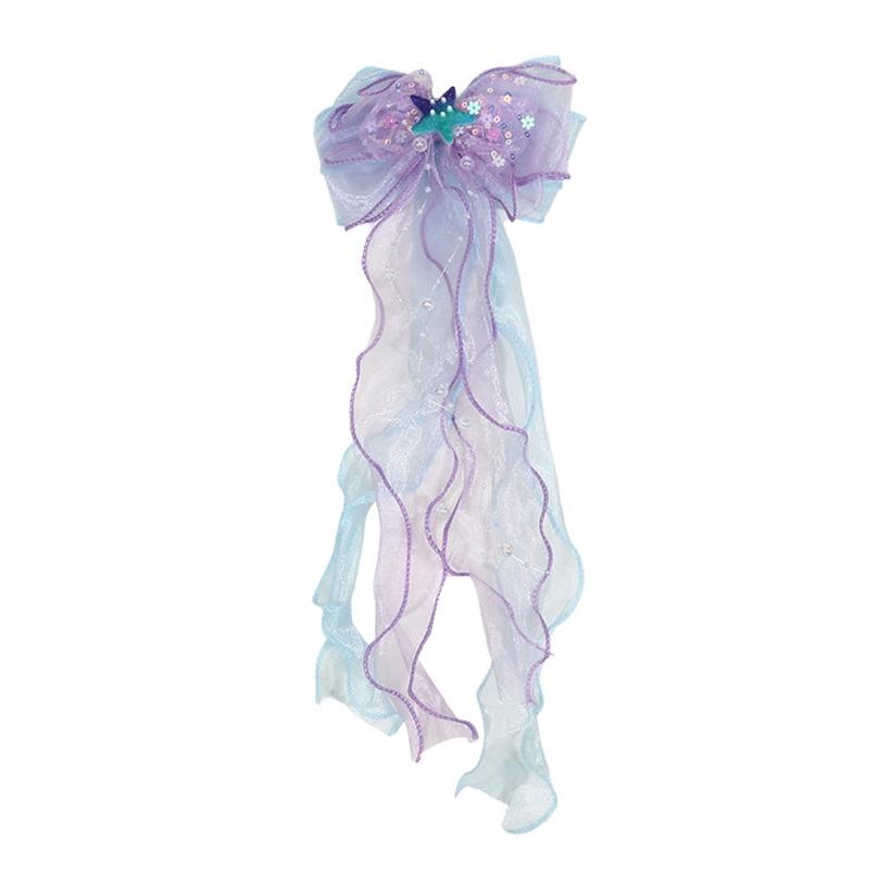 Элегантные красочные ленточные банты для волос, принцессные банты-бабочки, длинные заколки-автоматы, зажимы-крокодильчики, милые аксессуары для волос