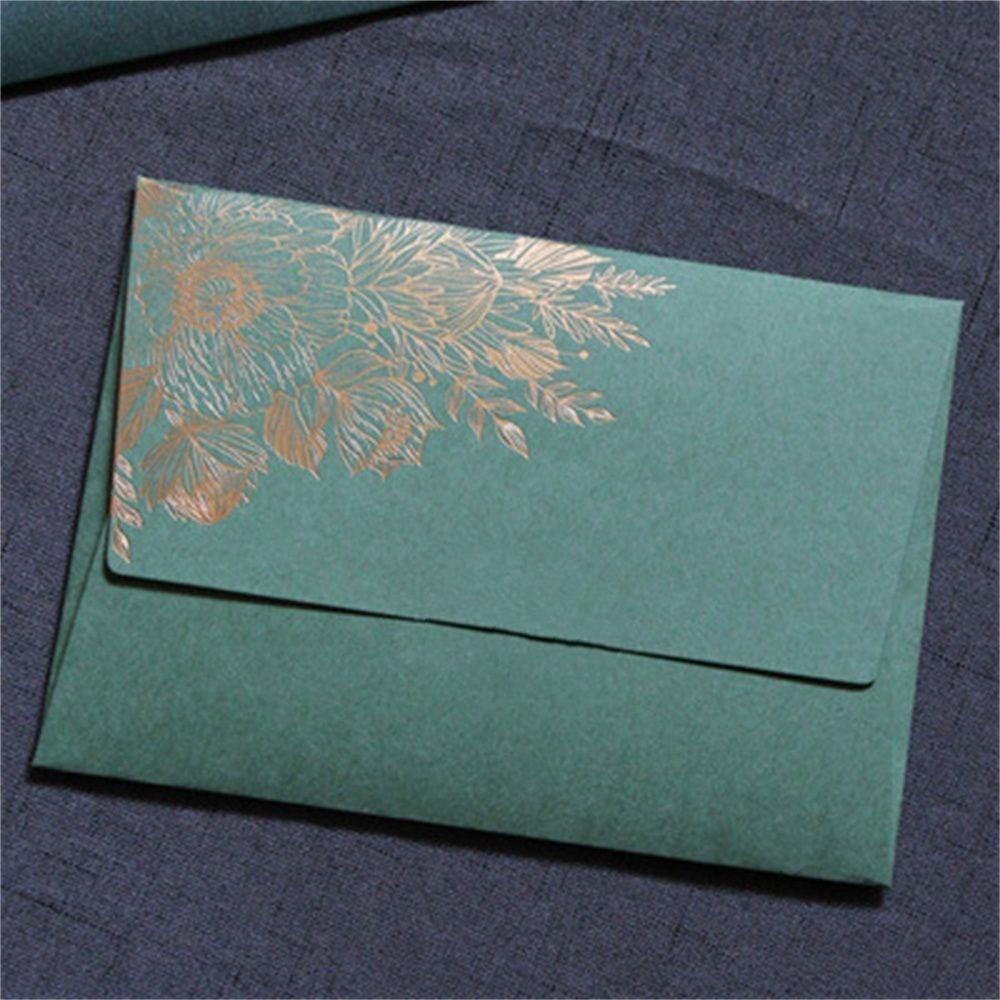 Vintage Bronzing Pattern 125mmX175mm Invitation Card Paper Envelopes Envelope Bag Wedding Envelopes