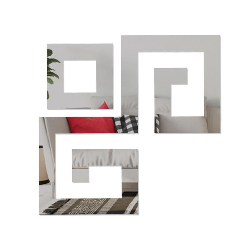 4 шт., украшение комнаты, современные настенные наклейки, угловые наклейки, акриловая линия талии, настенный декор, 3D зеркальная наклейка «сделай сам»