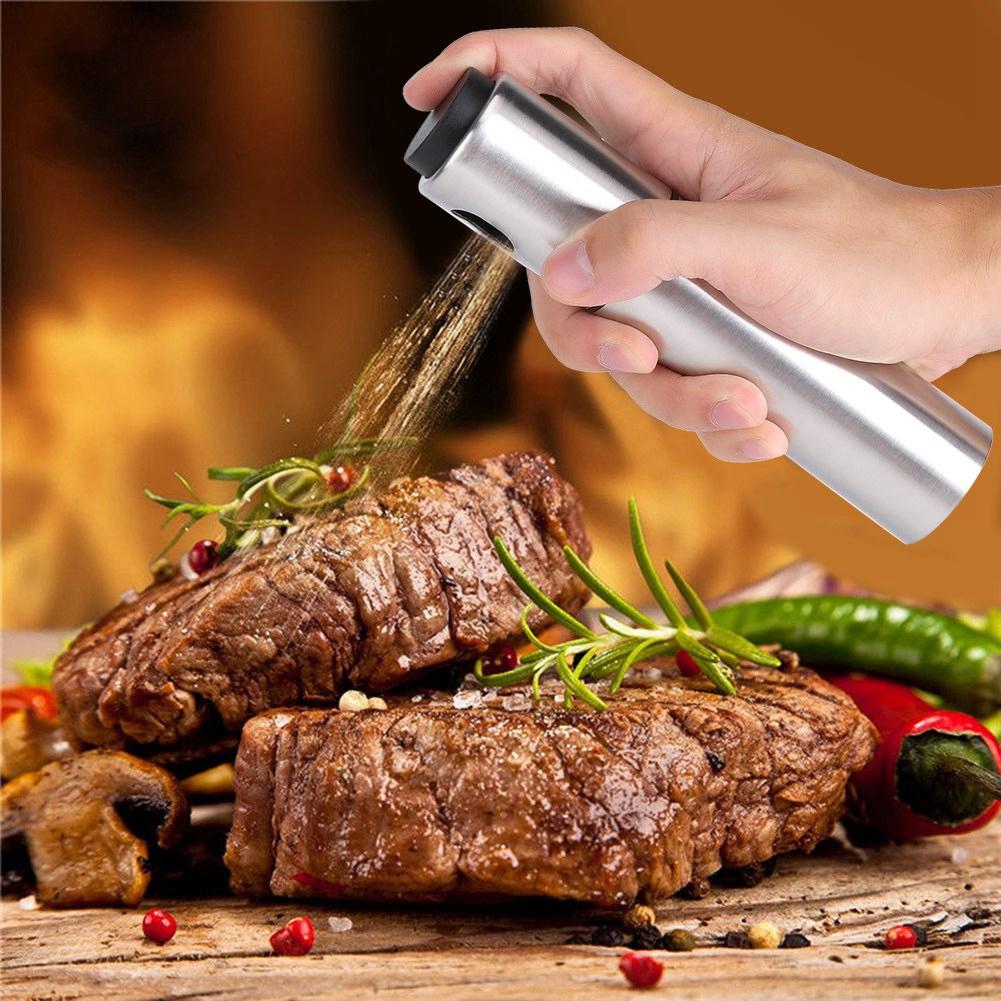 BBQ Baking Olive Oil Spray Bottle 304 Stainless Steel Oil Spray Bottle Vinegar Spray Bottles BQ Sprayer Seasoning Bottle