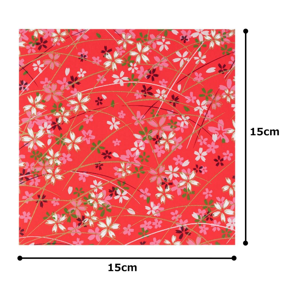 Kawasumi Washi Special Kyoto Yuzen Washi Chiyogami Various 20 Patterns Hand-Dyed Paper, 15cm, Patterns,