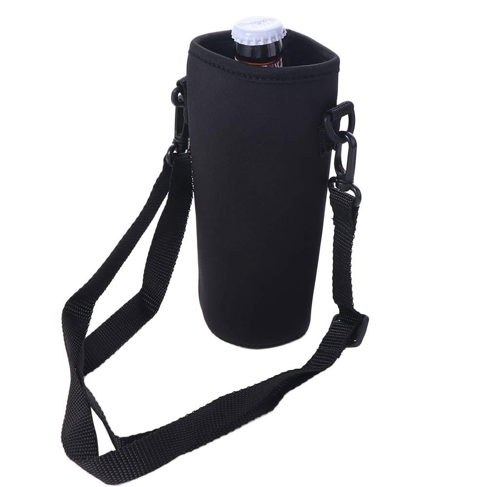 Black Sport Cup Covers Bag 18/36/64oz Water Bottle Carrier Mug Bottle Case Water Bottle