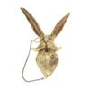 Home Decor Waterproof Bronzed Resin Animal Hanging Sculpture Sunscreen Animal Head Wall Hanging Ornaments Home Decor
