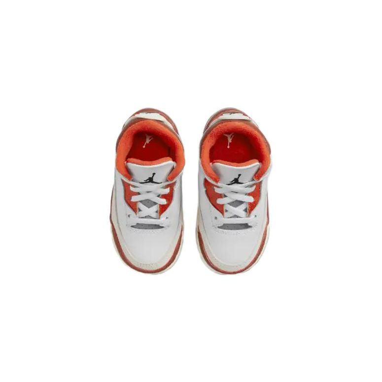 Кроссовки Air Jordan 3 Retro TD Mars Stone Baby White Black Team-Orange DV7026-108