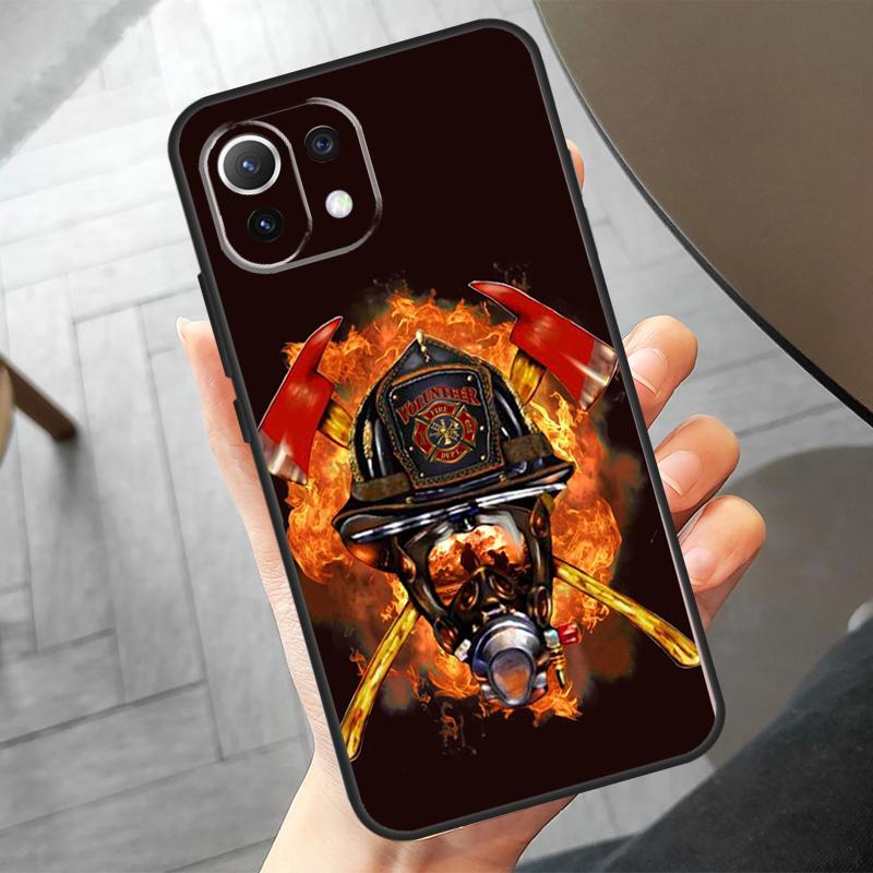 Firefighter Heroes Fireman Case For Xiaomi 14 Ultra 11T 12T 13T Pro 12 13 Lite POCO F6 Pro M6 X3 X5 X6 M5s F3 F5 Cover