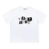 Cross-border new graffiti letter printing European and American street trendy brands loose and versatile casual men's and women's short-sleeved round
