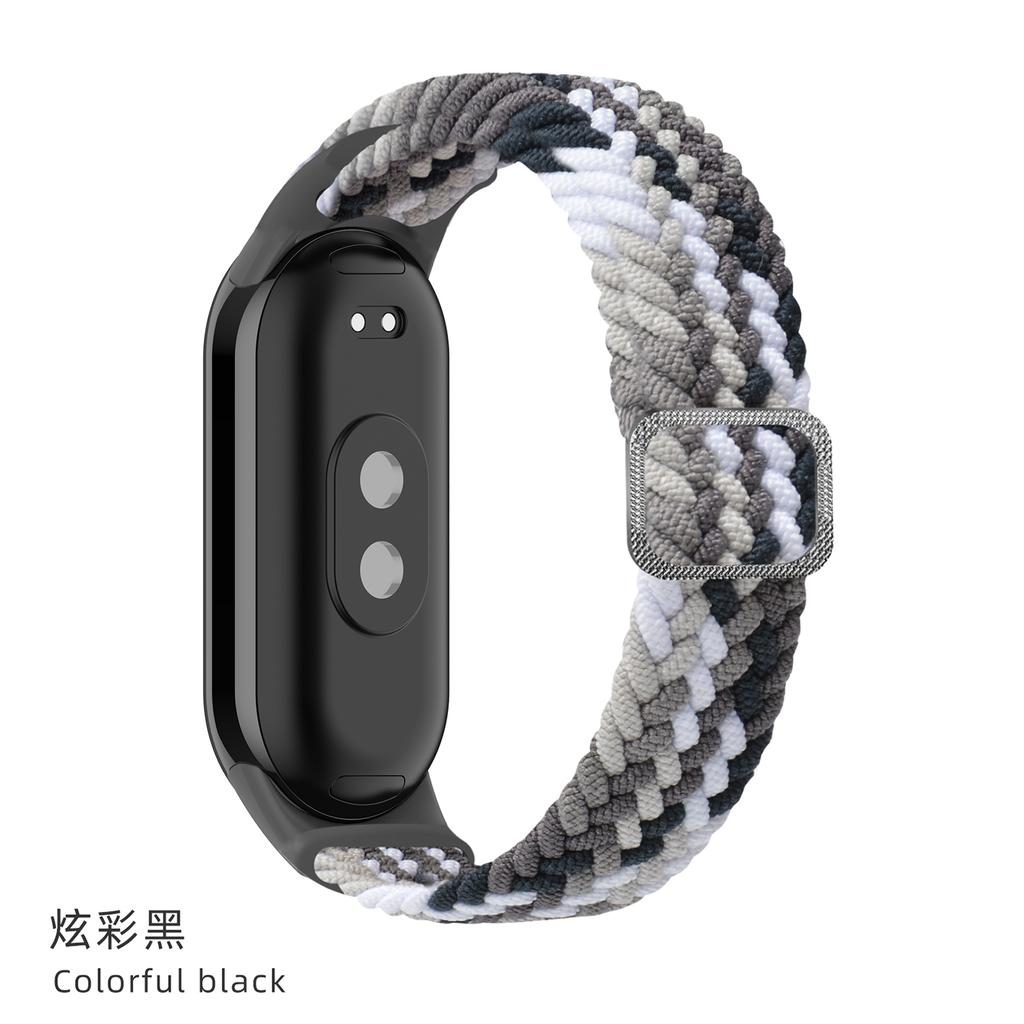 Ремешок для Xiaomi Mi Band 10 9 8 Эластичный плетеный Solo Loop Регулируемая пряжка Замена correa bracelet для Miband 4 3 5 6 7