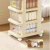 Transparent Drawer Storage Rack Trolley Style Household Storage Cabinet Trolley Storage Shelf  Home