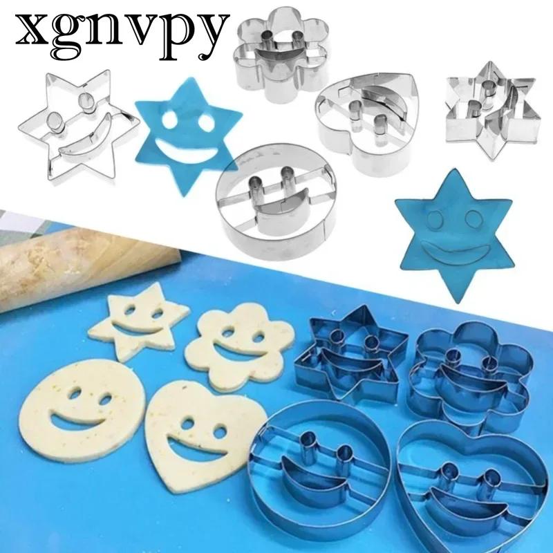 Xgnvpy 4 шт. Форма для выпечки из стали с улыбающимся лицом, Форма для печенья, Инструмент для торта, Кухонные аксессуары, Принадлежности для выпечки