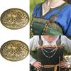 2Pcs Viking Shield Brooches Pins Badge, Decorative Scarf Cloak Shawl Buckle Clasp Pin Brooch,