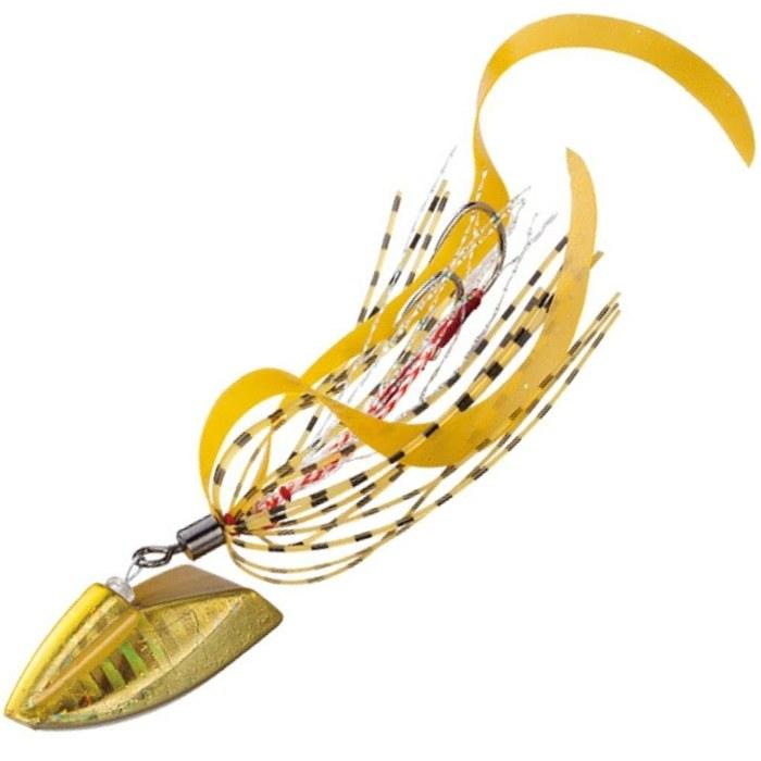 Major Craft Lure Metal Jig Jig Rubber Through Tail Rubber Type 60g #211 Glow