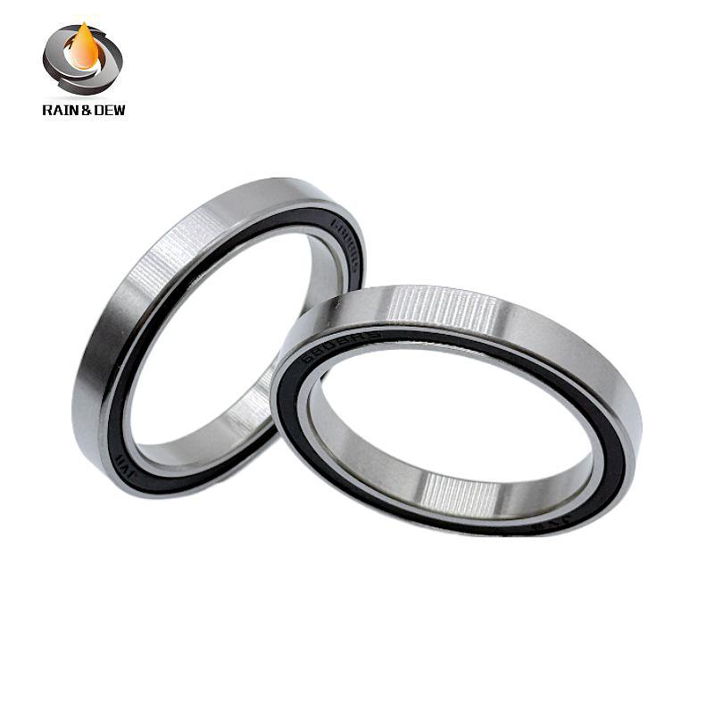 Стальной шариковый подшипник 6808RS 40×52×7мм с двухсторонним резиновым уплотнением для двигателей, инструментов, медицинского оборудования.