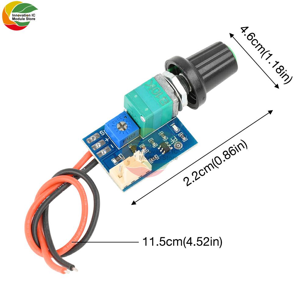DC5-12V 2-3-проводной регулятор скорости вентилятора 4-проводная плата регулятора скорости вентилятора PWM с ручкой-переключателем Регулировка скорости вентилятора