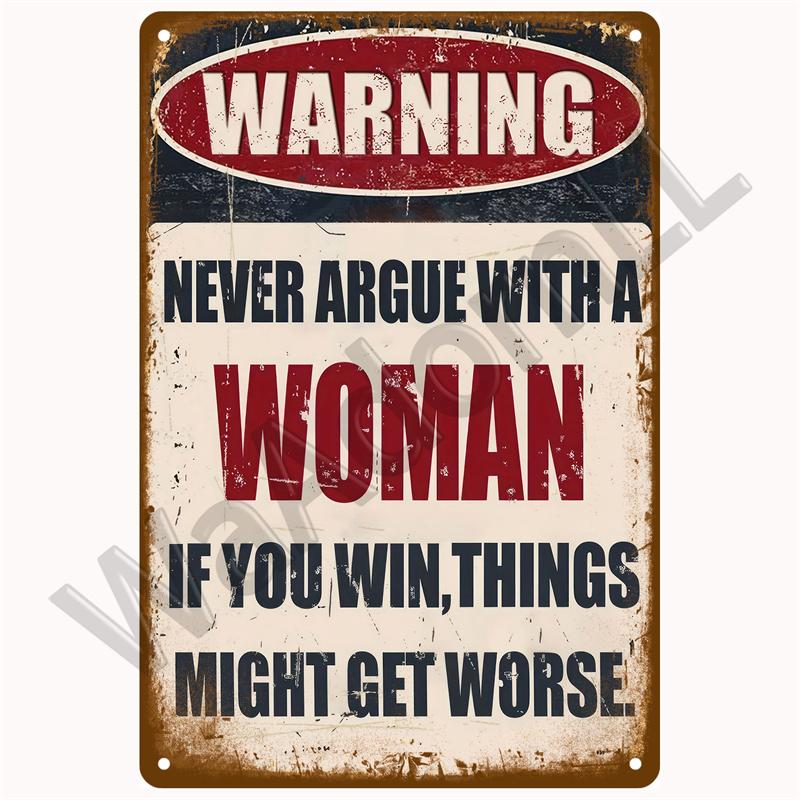 Винтажный предупреждающий металлический знак, табличка с уведомлением, жестяная табличка, знак опасности, настенное искусство, настенное украшение, настенная роспись, домашний декор, бары, пещера для мужчин