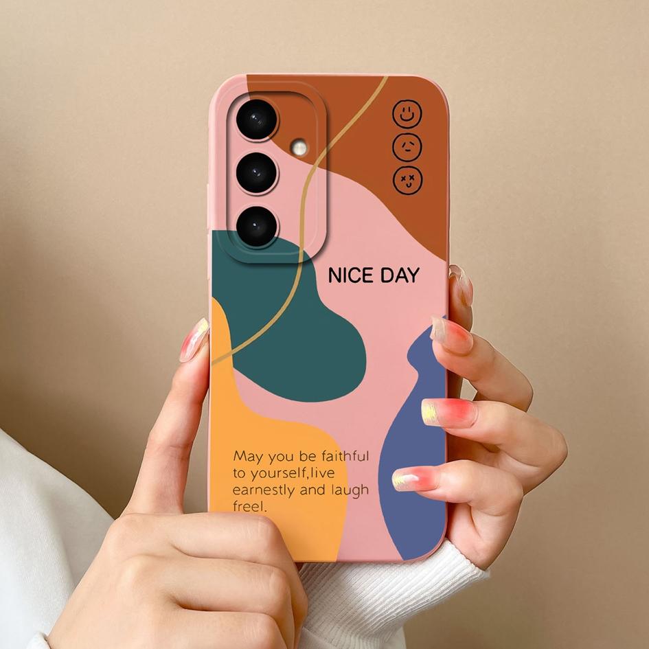 Чехол для телефона Samsung A05 A36 A56 A26 S25 Plus Ultra F14 A05S A16, модный чехол с рисунком в клетку, силиконовый модный эстетический чехол, защита для Samsung