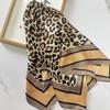 New Satin Shawl Design Cute Kitten Print Silk Square Women Neck Scarves Wrap Headkerchief Beach Hair Band Women's Bandana