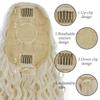 XINRAN Long Curly Clip In Ponytail Hair Extensions Natural Synthetic Blonde Drawstring Pony Tail Hairpieces for Afro Women