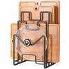 Space Saving Cutting Board Holder Iron Art Chopping Board Organizer Pot Lid Rack Shelf  Plates