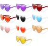 Cosplay Halloween Heart-Shaped Sunglasses Heart Sunglasses for Women UV400 Protection Clout Goggle