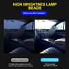 Acrylic Shell 12-24V Car Reading LED Night Strip Light Interior Light Ceiling Lamp for Van Lorry Truck Camper Boat with Switch