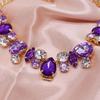 Stainless Steel Pet Necklace Adjustable Dog Collar Luxury Diamond Collar  For Cats