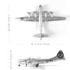 NUOTIE Superfortress Little Boy Metal Bomber Model Kit Истребитель Второй мировой войны Литой сплав Модель самолета Винтажный истребитель Военный самолет Модель 1/144