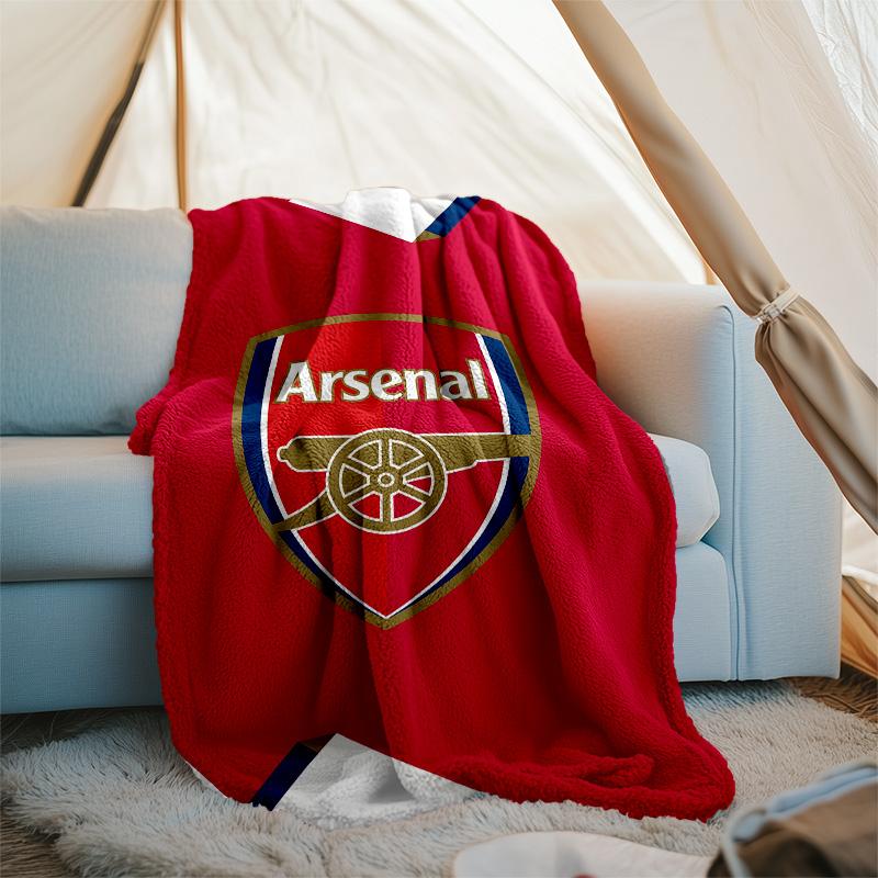 1pc A-Arsenal1 Theme Blanket - Digital Print, Polyester, Cozy for All Seasons, Perfect for Outdoor, and Travel