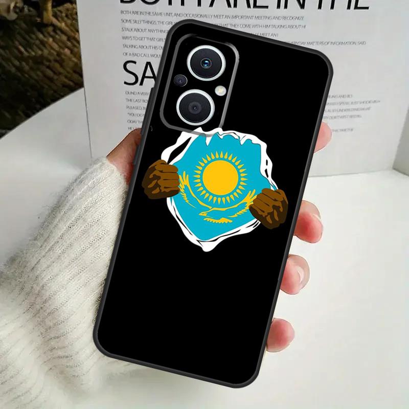 Чехол для телефона с флагом Казахстана для OPPO Reno 8T 14F 13 F 12 11 10 14 Pro 7 8 Lite OPPO Find X8 X6 X5 X9 Pro