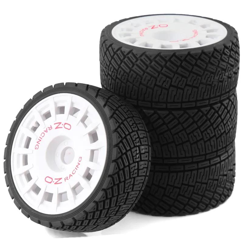4pcs 100mm 1/7 1/8 RC Rally Off-Road Buggy Tires Wheel 17mm Hex for ARRMA Traxxas Redcat Team Losi Kyosho HPI WR8 HSP RC Car