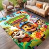 Jungle Pups Print Rug, Washable Floor Carpet, For Entryway Dorm Laundry Room Office Study, Home Decor Birthday Christmas Gift