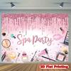 2D Watercolor Nail Polish Perfume Lip Print Spa Party Photography Backdrop Decor