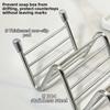 Non-slip Soap Dish Space Saving Taco Holder Multi-functional W-Shaped Soap Holder  Sink Countertop
