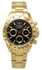 Technos T4C01GB Хронограф Водонепроницаемость до 10 Золотые Мужские Часы, АТМ,