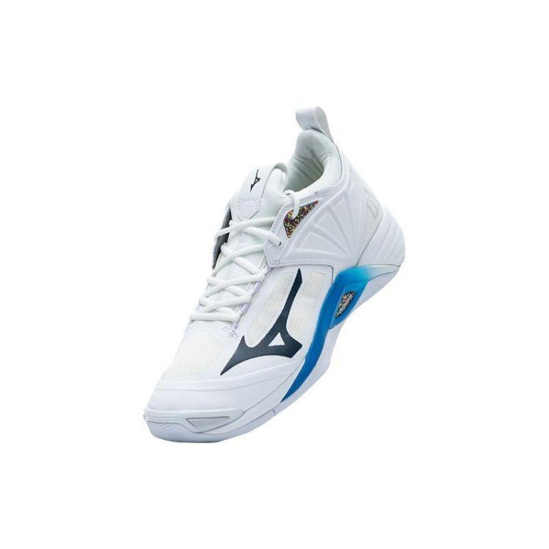 Mizuno Кроссовки для тренировок Wave Momentum 2 Унисекс Низкие Бело-синие V1GA211300