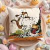 Чехол на подушку C-Calvin And H-Hobbes, короткий плюш, двусторонняя печать, для дома, машинная стирка в теплой воде, зимний чехол для подушки