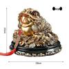 Rotating Golden Toad Wealth Figurine for Home or Office Decor