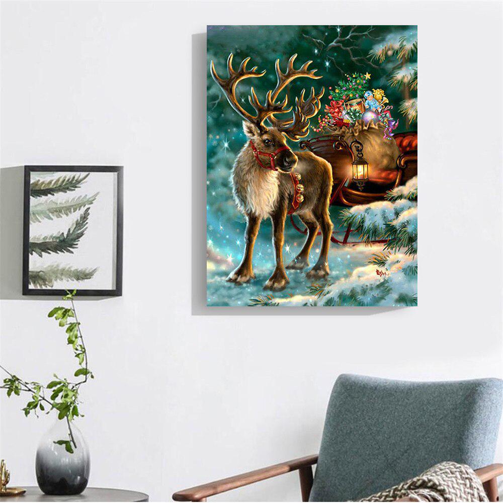 Алмазная вышивка Животные Лось Квадратная дрель Полный набор Алмазная картина Рождественская вышивка крестом