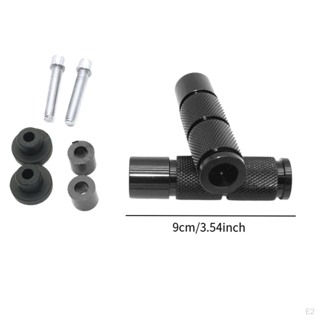 Motorcycle Passenger Foot Pegs Aluminum Alloy Professional Spare Parts Easy Installation Universal