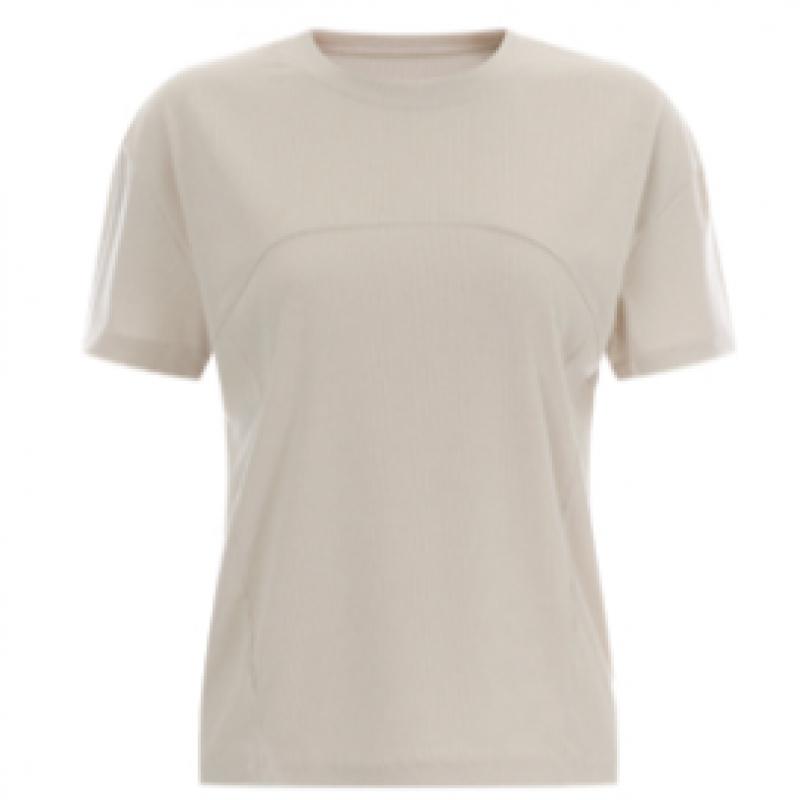 Shop Women Ribbed STreTch Summer ShorT Sleeve T shirT Pink Dai Wsh 11951