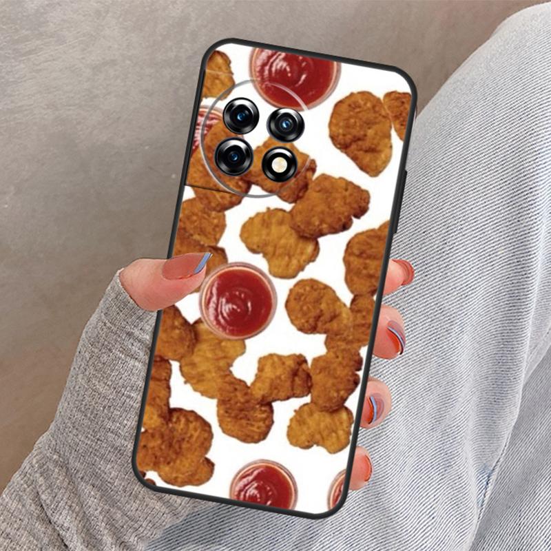 Чехол с рисунком Картофель фри Бургер Пицца для OnePlus Nord 4 3 CE 2 Lite N20 N10 N30 OnePlus 8T 10T 13 13R 12 12R 11 10 Pro Case