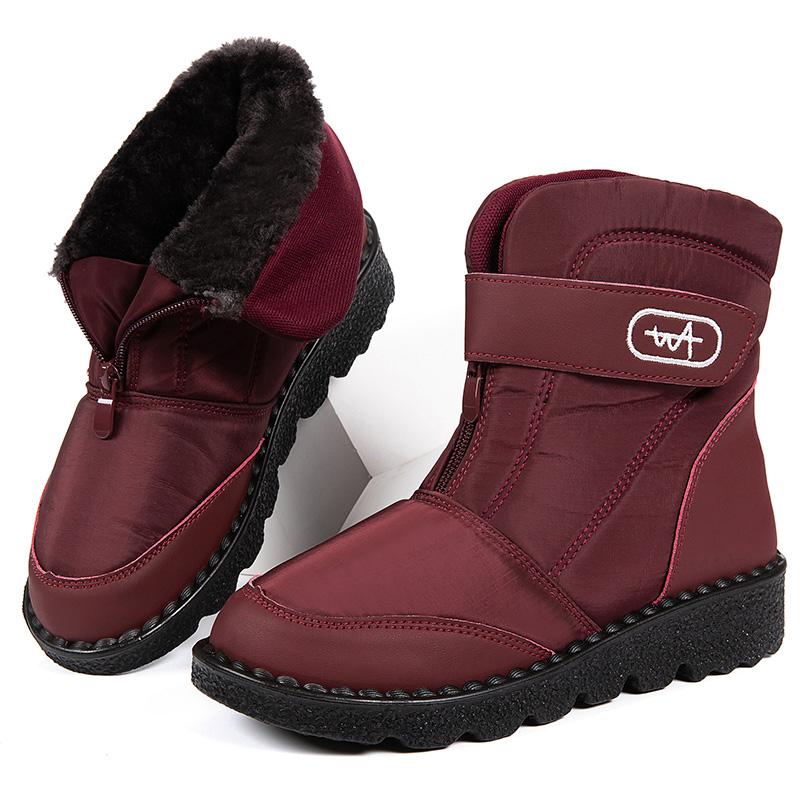 Женские ботинки 2024 года, новые зимние ботинки для женщин, зимние ботинки Mujer, водонепроницаемые ботильоны, зимняя обувь на меху, женские ботинки