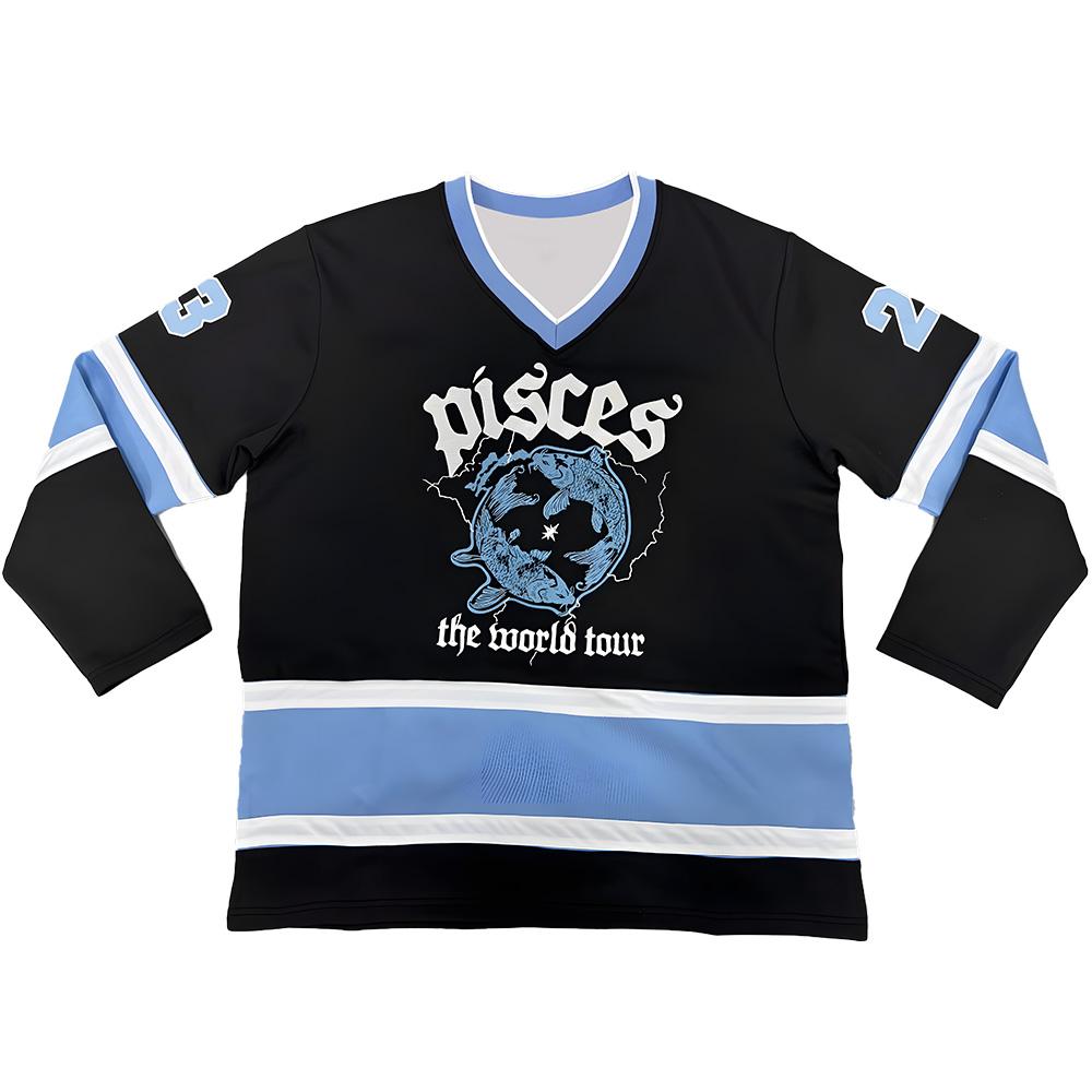 Джеймс Артур Рыбы Мировой Тур Хоккейная Рубашка Джеймс Артур 23 Хоккейный Джерси Мерч Мирового Тура С Длинным Рукавом Унисекс Модные Пуловеры