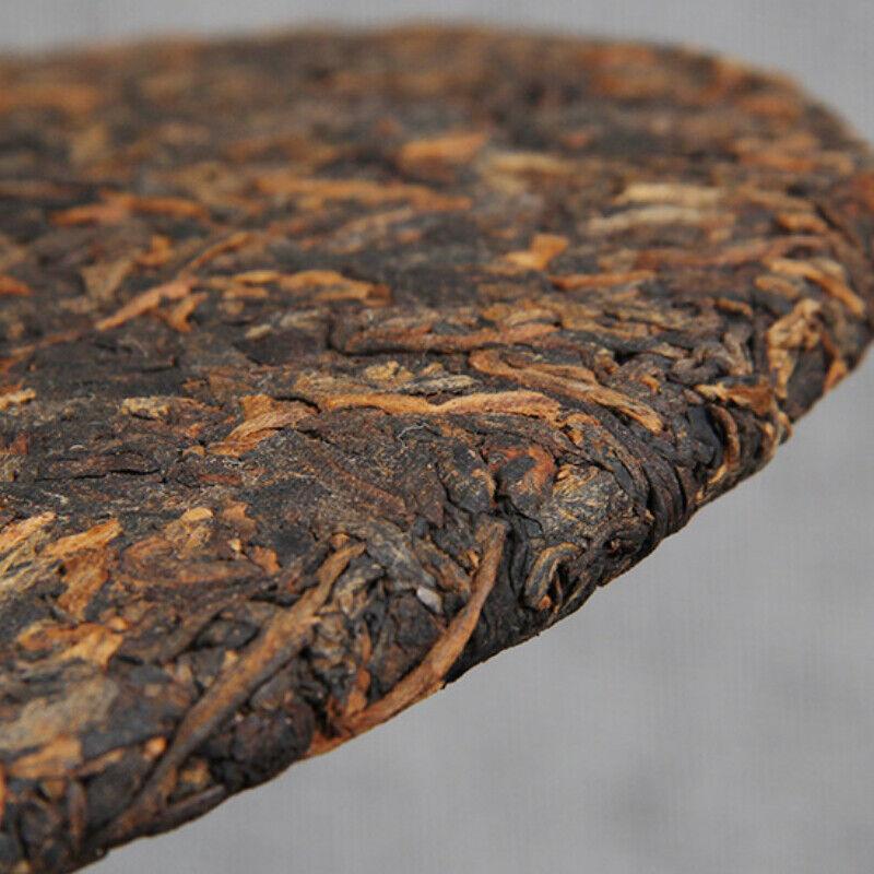 357g High Quality Black Tea Golden Bud Ripe Tea Big Leaf Aromatic Pu'er Tea Cake