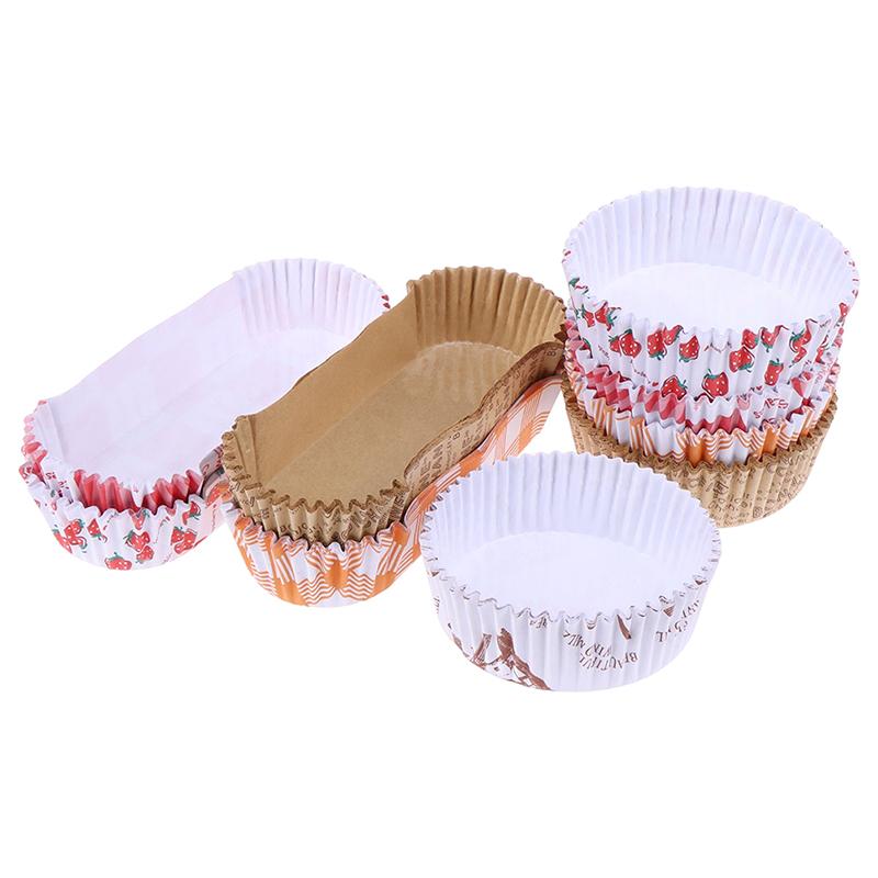 100 шт. бумажные противни для хлеба, формочки для выпечки, маслостойкие, термостойкие инструменты для торта