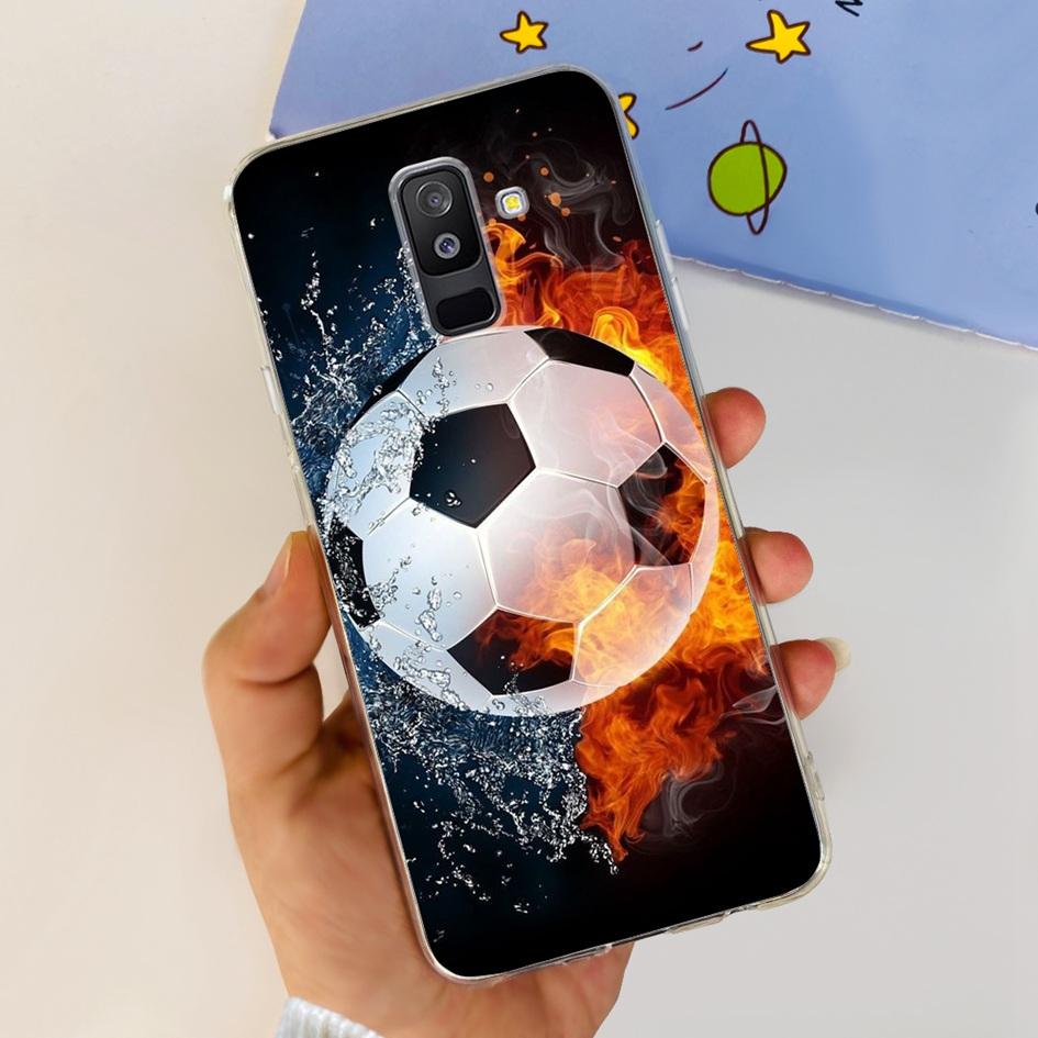 For Samsung A6 Plus 2018 Case SM-A605F New Fashion Butterfly Marble Soft Silicone Funda For Samsung Galaxy A6 A6+ SM-A600F Cover