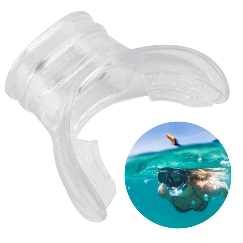 Transparent PVC Professional Scuba Diving Standard Bite Mouthpiece