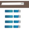 10 Pack Under Cabinet Lights Mount Metal Plates Adhesive Backing Sticky Iron Strips Sticker for Magnetic Under Cabinet Lighting Rechargeable Motion